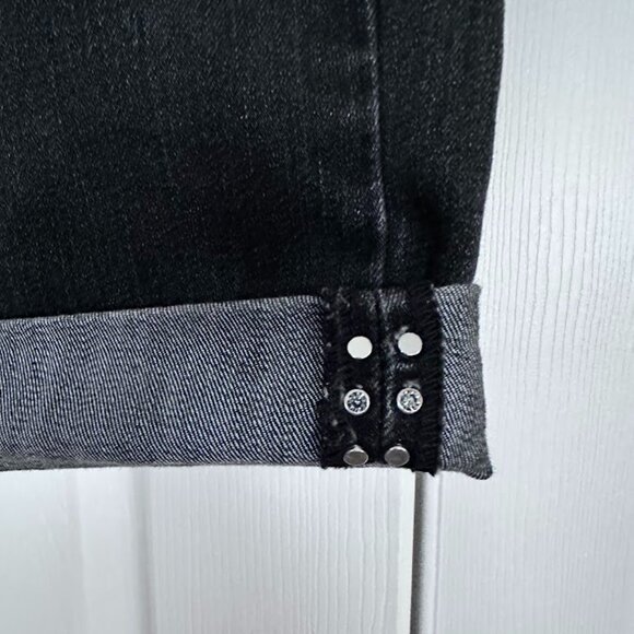 White House Black Market Pedal Pusher Capri Noir Jeans - Picture 10 of 11